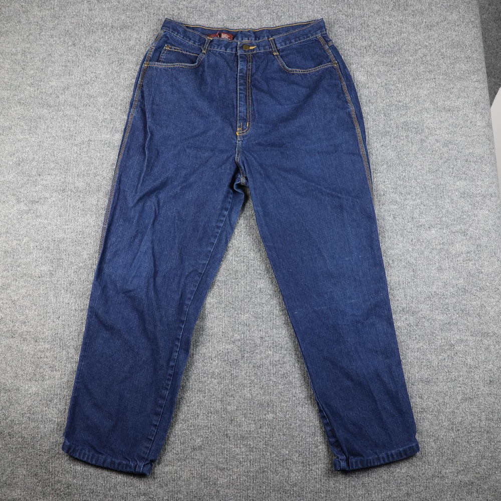 Adriana Jeans Womens 20 Blue Denim 100% Cotton‎ High Rise Tapered 5 Pocket Fit